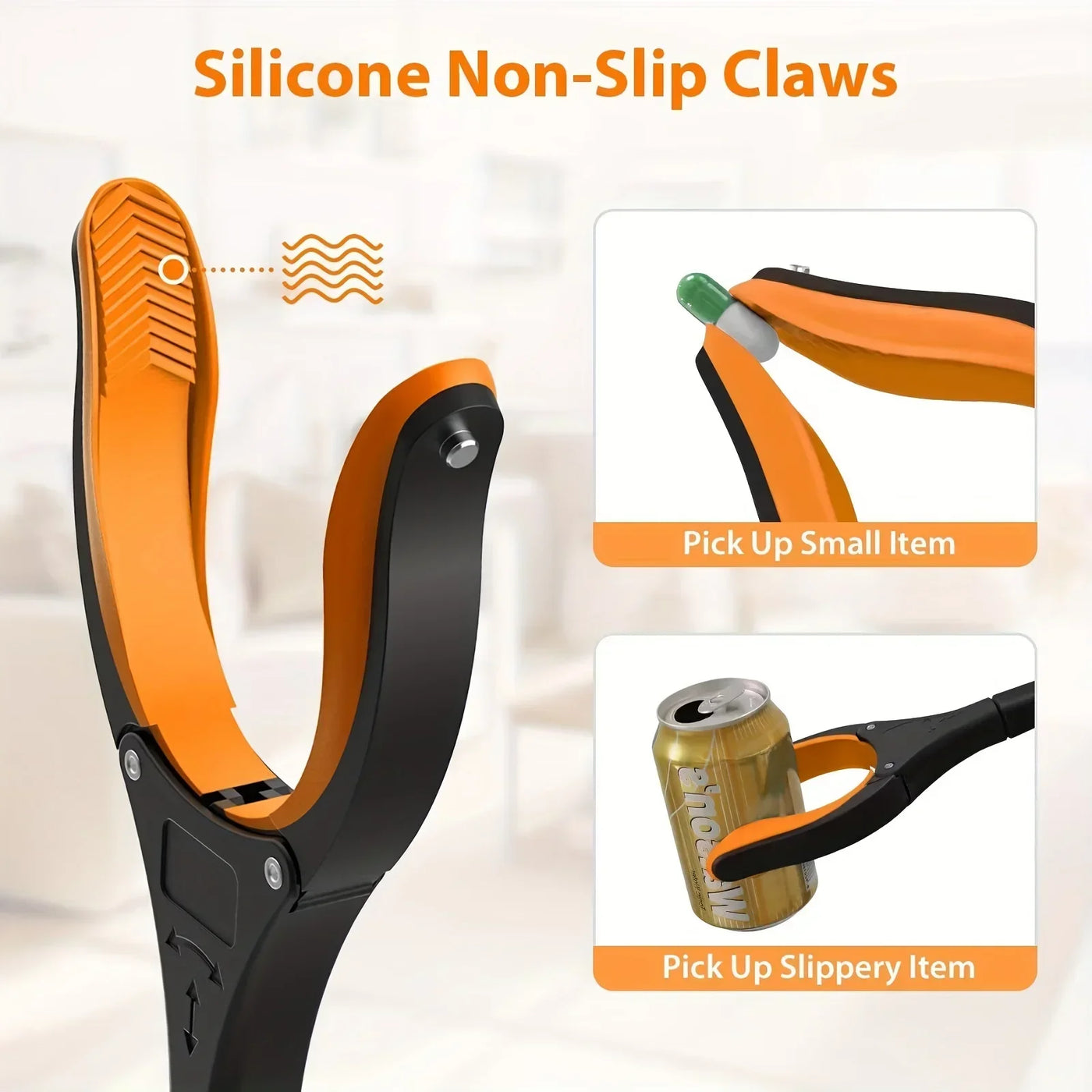 Garbage Picker Gripper with 360 ° Rotating Clip, 32 Inch Lightweight Heavy-Duty Elderly Gripper, Gripper, Elderly Grabbing Tool